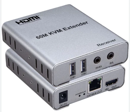 60M Extender HDMI USB KVM Extender HDMI Video Audio Ethernet Lan Extender KVM HDMI 60M 1080P