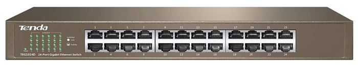 רכזת רשת Tenda 24 Port Gigabit Switch TEG1024D