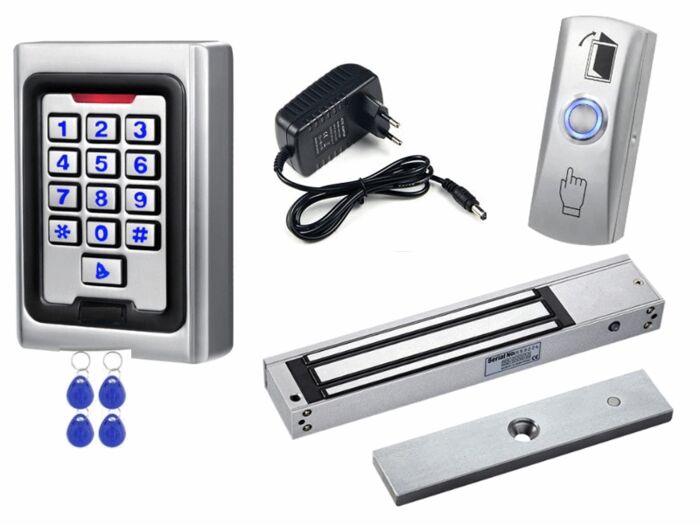 סט קודן +אלקטרומנגנט 280 קילו ספק ולחצן עקיפה+4 ציפים