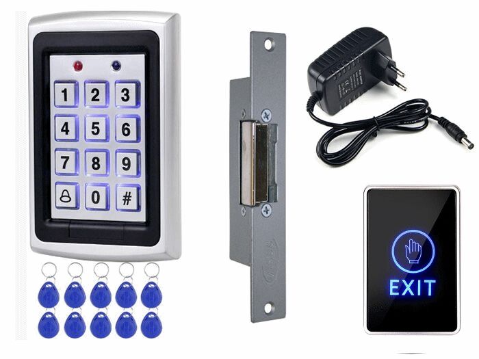 סט קודן 4 חלקים מנועל לחצן טאצ מואר+10 ציפים