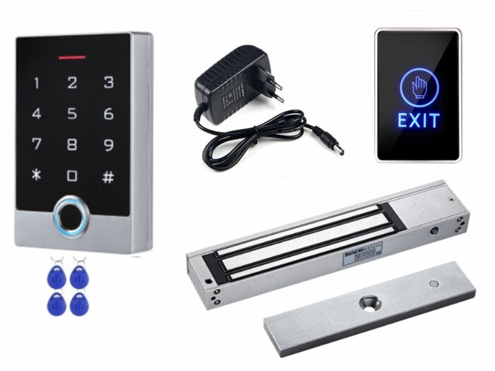 סט קודן אפלקציה+אלקטרומנגנט 280 קילו+ספק ולחצן מואר טאצ