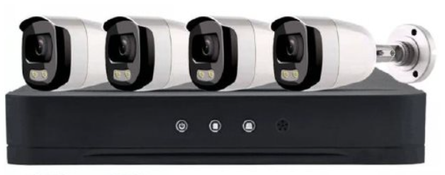 קיט 4 מצלמות 5M מצלמות צינור FULL COLOR ומקליט DVR