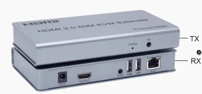 60M Extender HDMI USB KVM Extender HDMI Video Audio Ethernet Lan Extender KVM HDMI 60M 1080P
