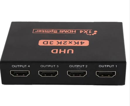מפצל HDMI ל 4 מסכים בו זמנית HDMI SPLITTER 4