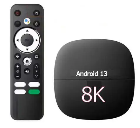 סטרימר עוצמתי במיוחד 8K אנדרואיד 13 ! 2GB+16GB כולל שלט חכם אלחוטי