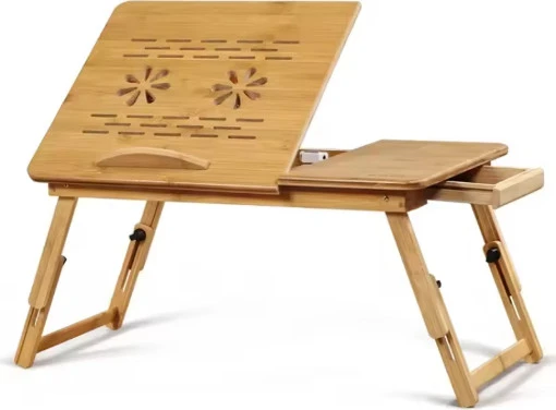 שולחן במבוק למחשב נייד כולל מגירת צד