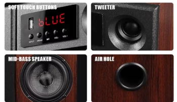 זוג רמקולים מדף מוגברים HYPER SOUND IA-230D BLUETOOTH