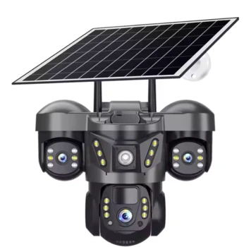 מצלמה סולארית 4G עם 3 עדשות
