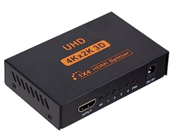 מפצל HDMI ל 2 מסכים בו זמנית HDMI SPLITTER 2