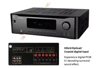 מגבר קול HYPERSOUND AV-6360 5.2 HDMI BLUETOOTH