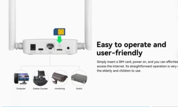 ראוטר סלולרי דגם AX300 מבית LB-Link 4G חיבור לסים סלולרי