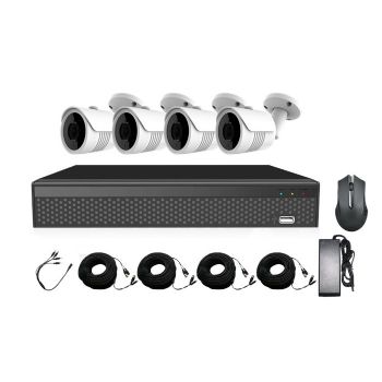 מערכת אבטחה 4 מצלמות 5 מגה +DVR