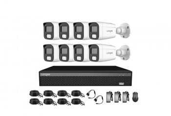 קיט 8 מצלמות FULL COLOR 5M דיסק 1T 8 כבלים מוכנים 20 מטר