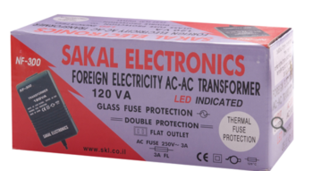 ממיר מתח\טרפו 110/220V 120W סקל אלקטרוניקה