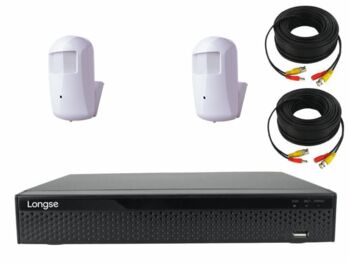 קיט 2 מצלמות נסתרות בגלאי נפח ומכשיר הקלטה עם 1T