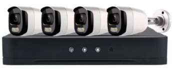 קיט 4 מצלמות 5M מצלמות צינור FULL COLOR ומקליט DVR