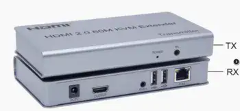 60M Extender HDMI USB KVM Extender HDMI Video Audio Ethernet Lan Extender KVM HDMI 60M 1080P