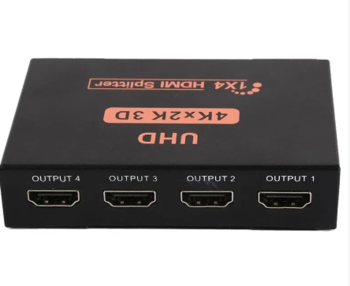 מפצל HDMI ל 4 מסכים בו זמנית HDMI SPLITTER 4