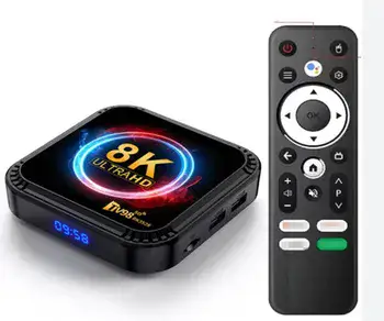 סטרימר עוצמתי במיוחד 8K אנדרואיד 13 ! 4GB+32GB כולל שלט חכם אלחוטי כולל צג דיגיטלי