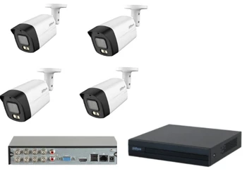 קיט 4 מצלמות DAHUA איכות 5M כולל XVR ודיסק 1טרה