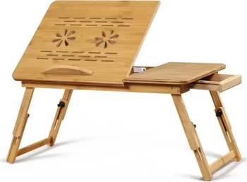 שולחן במבוק למחשב נייד כולל מגירת צד